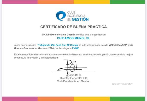 certificado buena práctica certificado buena práctica